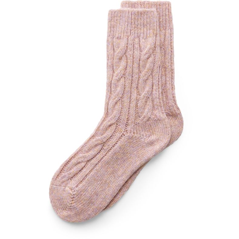 ecco hygge kabelstickad mid-cut