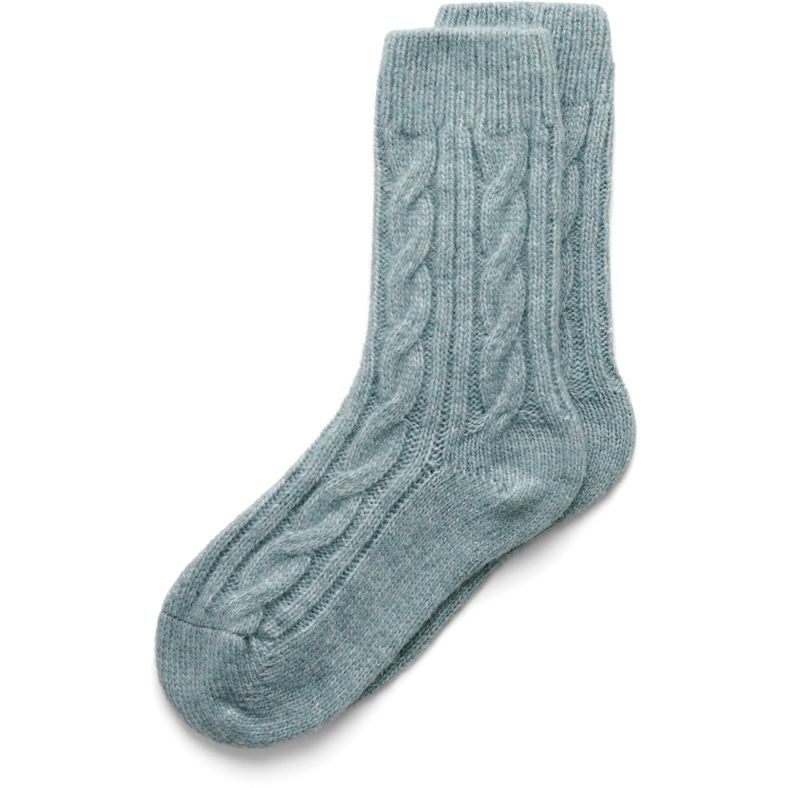 ecco hygge kabelstickad mid-cut